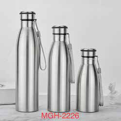 Stainless Steel Bottle with Strap 1000 ML corporate gift - Meru Trophy Bangalore