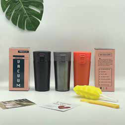 Flip-Lid Travel Tumbler with Gift Box 400 ML corporate gift - Meru Trophy Bangalore