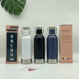 Vacuum Bottle with Carry Handle Lid and Gift Box 500 ML corporate gift - Meru Trophy Bangalore