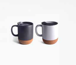Ceramic mug with cork base 400 ml corporate gift - Meru Trophy Bangalore