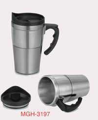 Steel Travel Mug with Flip Lid 500 ML corporate gift - Meru Trophy Bangalore
