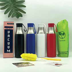 Vacuum Bottle with Loop Lid, Gift Box and Pouch 500 ML corporate gift - Meru Trophy Bangalore