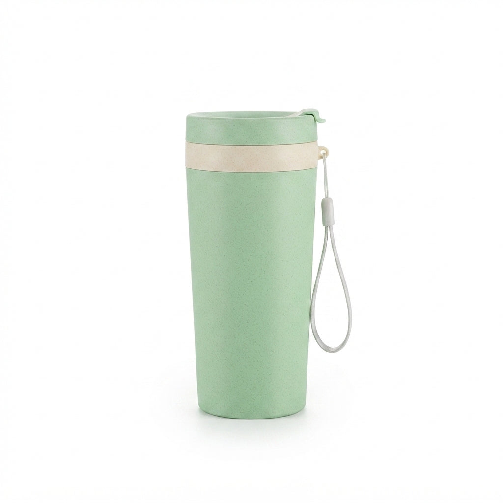 Wheat Straw Tumbler - Green - Meru Trophy corporate gifting