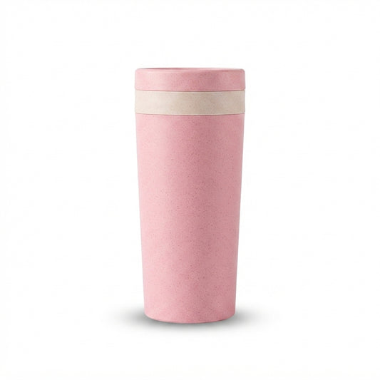 Wheat Straw Tumbler - Pink - Meru Trophy corporate gifting