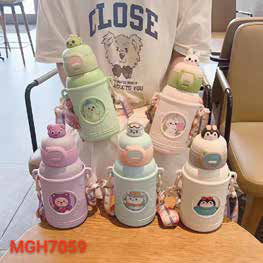 Animal Character Kids Flask with Cup Lid 500 ml corporate gift - Meru Trophy Bangalore