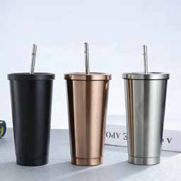 Insulated Straw Tumbler 500 ml corporate gift - Meru Trophy Bangalore