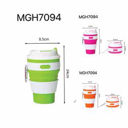 Collapsible Silicone Travel Cup 350 ml corporate gift - Meru Trophy Bangalore