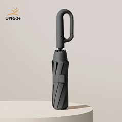 Folding Umbrella with Carabiner Handle corporate gift - Meru Trophy Bangalore