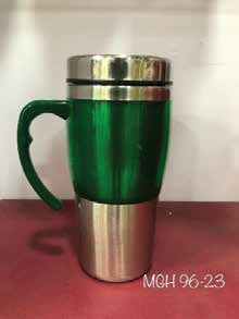 Steel Travel Mug with Handle 500 ML corporate gift - Meru Trophy Bangalore