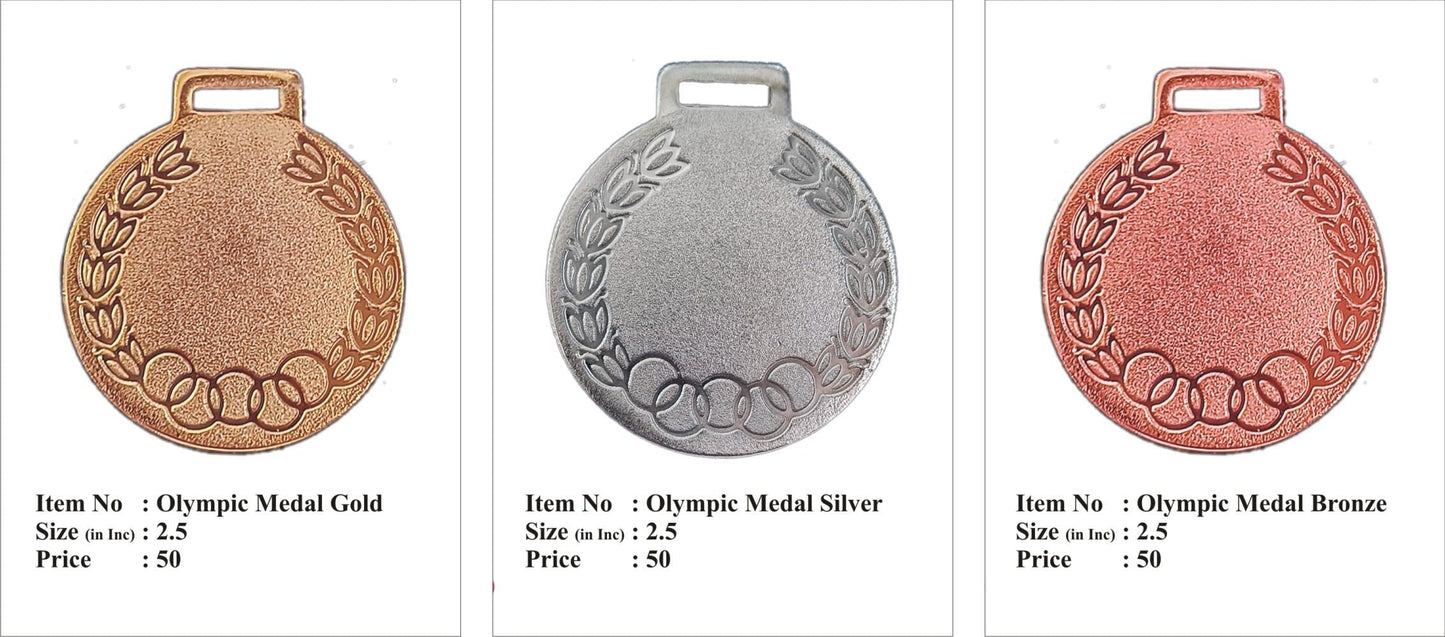 Gold Olympic-style medal; perfect for recognizing achievement.