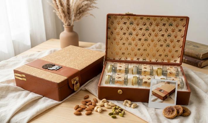 Royal Imperial Jar Series 6-Jar Dry Fruit Gift Box (PREMIUM 361)