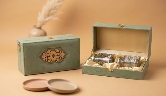 Royal Imperial Jar Series 2-Jar Dry Fruit Gift Box (072)