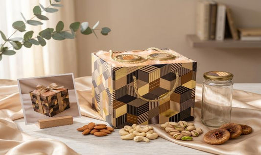 Royal Imperial Jar Series (Long) 2-Jar Dry Fruit Gift Box (777 + 4) #2
