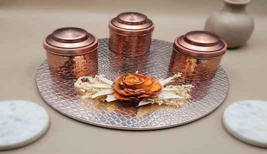 Royal Imperial Jar Series (Tray) 3-Jar Dry Fruit Gift Box (721)