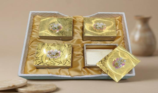 Royal Imperial Jar Series (Tray) 4JARSx200GM Dry Fruit Gift Box (5050 4JAR & TRAY)