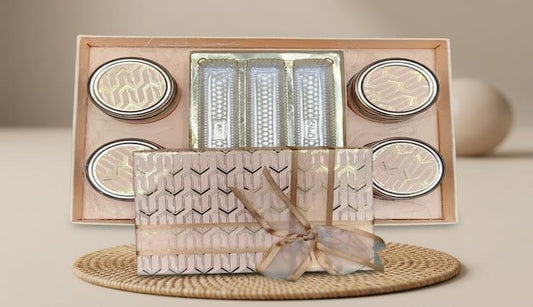 Royal Imperial Jar Series (Tray) 4JARSx200GM Dry Fruit Gift Box (KS 2022-122)