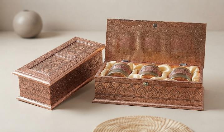 Rajputana Style Boxes 3-Jar Festive Gift Box (G15- 3JAR)