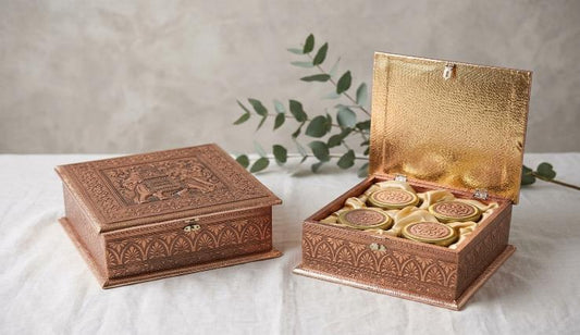 Rajputana Style Boxes 4-Jar Festive Gift Box (G15)