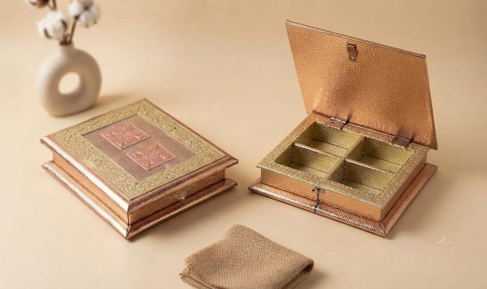Rajputana Style Boxes 7x9 Festive Gift Box (METAL G9)