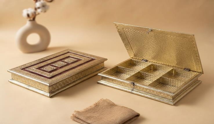 Rajputana Style Boxes 10x15 Festive Gift Box (METAL G-01)
