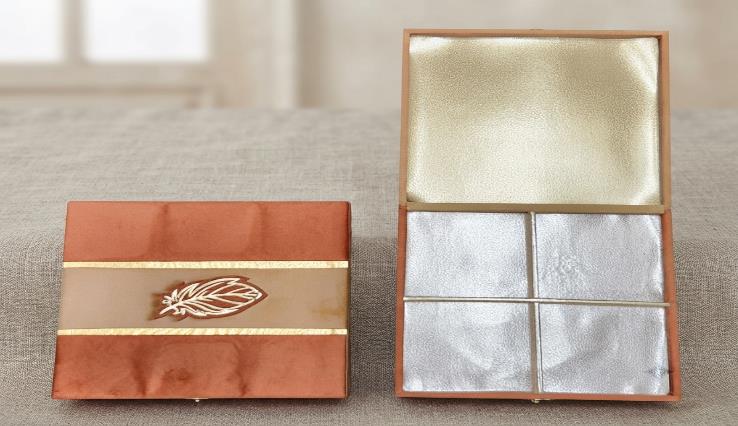 Moulded Box 10x10 Festive Gift Box (A.T.C. ORANGE -028)