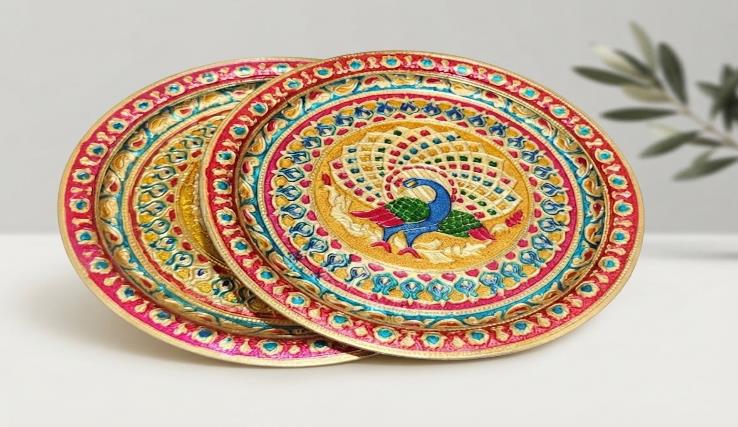 Hamper Tray 14 INCH Gift Tray (ROUND MORE PRINT PLATE)