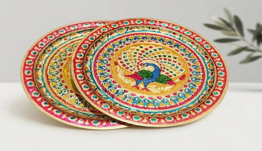 Hamper Tray 14 INCH Gift Tray (ROUND MORE PRINT PLATE)