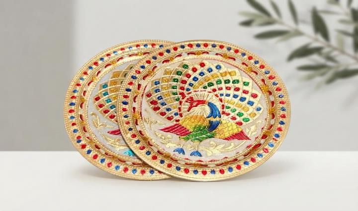 Hamper Tray 14 INCH Gift Tray (ROUND MORE PRINT)