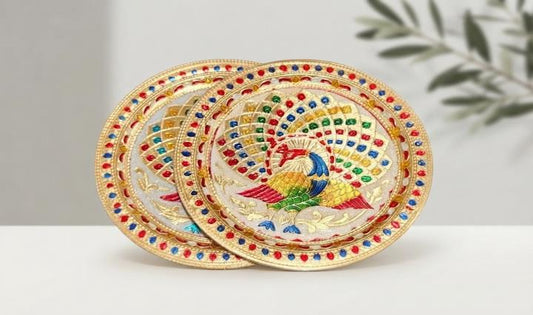 Hamper Tray 14 INCH Gift Tray (ROUND MORE PRINT)