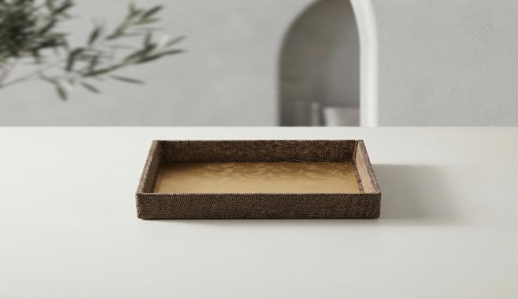 Hamper Tray 10x10 Gift Tray (JUTE BASKET)