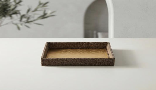Hamper Tray 10x10 Gift Tray (JUTE BASKET)