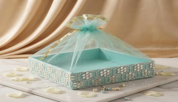 Hamper Basket 10x10x3 Gift Basket (MIRROR BASKET)