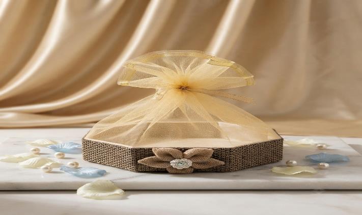 Hamper Basket 10x10x10 Gift Basket (HEXA JUTE POLY)