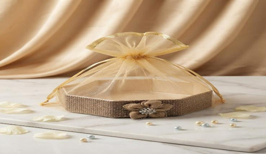 Hamper Basket 8x8x8 Gift Basket (HEXA JUTE POLY)