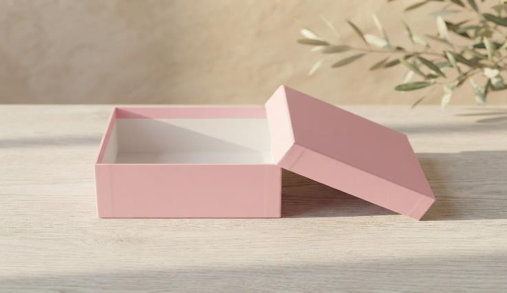 Rigid Boxes 6x6x4 Festive Gift Box (RIGID BOX PINK)
