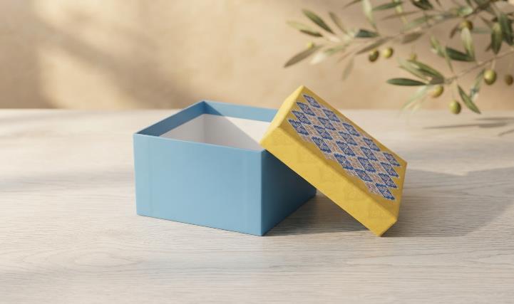 Rigid Boxes 6x6x4 Festive Gift Box (FANCY RIGID BOX)