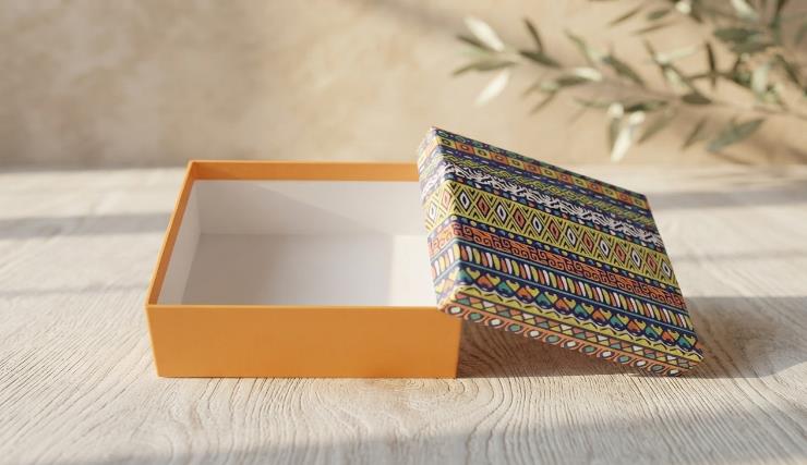 Rigid Boxes 8x8x4 Festive Gift Box (FANCY RIGID BOX)