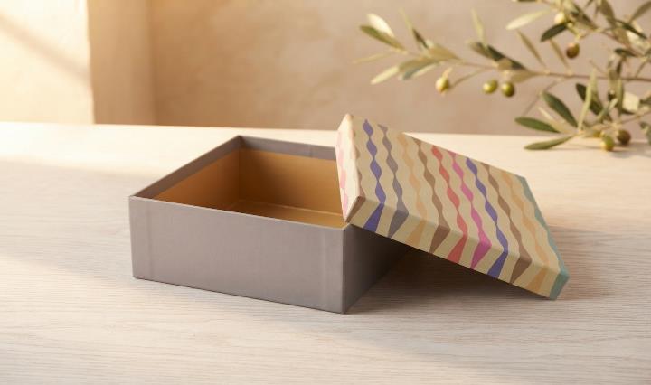 Rigid Boxes 10x10x4 Festive Gift Box (FANCY RIGID BOX)