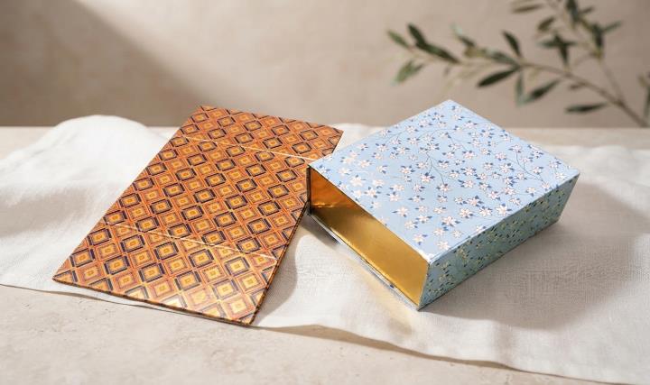 Collapsable Boxes 10x8x4 Festive Gift Box (COLLAPSABLE MAGNATIC BOX)