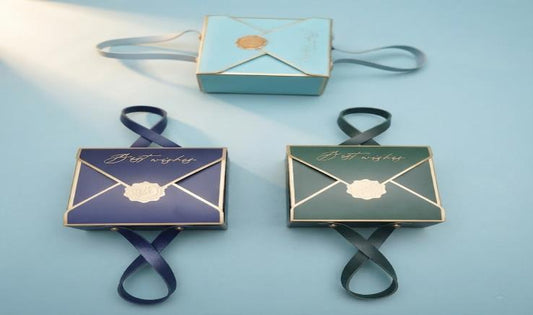 Hamper Box 6x6x3 Festive Gift Box (LEATHER HANDLE PAPER BOX)