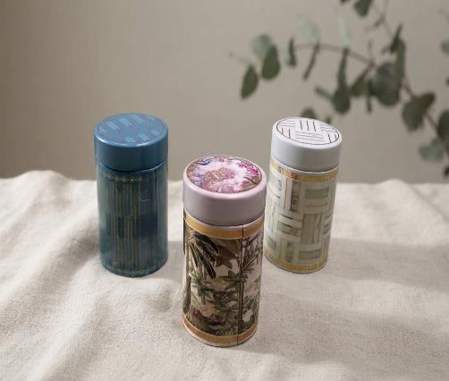 Copper & Printed Tin Jar Dry Fruit Gift Box (SMALL TIN)