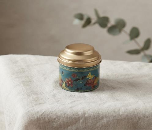 Copper & Printed Tin Jar Dry Fruit Gift Box (DOOM PRINT)