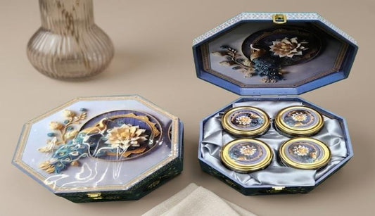 Awesome Series Jar Boxes 4-Jar Dry Fruit Gift Box (HEXAGOUN)