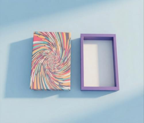 Printed Tray Sweet Box 6x8 Festive Sweet Box (ABSTRACT)