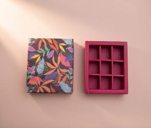 Chocolate Boxes 6x6 Chocolate Gift Box (BOTANY)