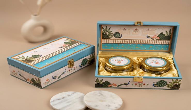 Royal Imperial Jar Series 2-Jar Dry Fruit Gift Box (PREMIUM 2J-2)