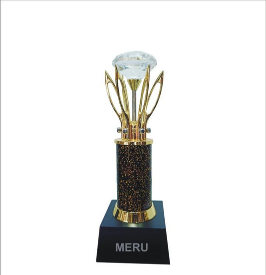 Premium Crystal Diamond Trophy 654 - Best Employee Award
