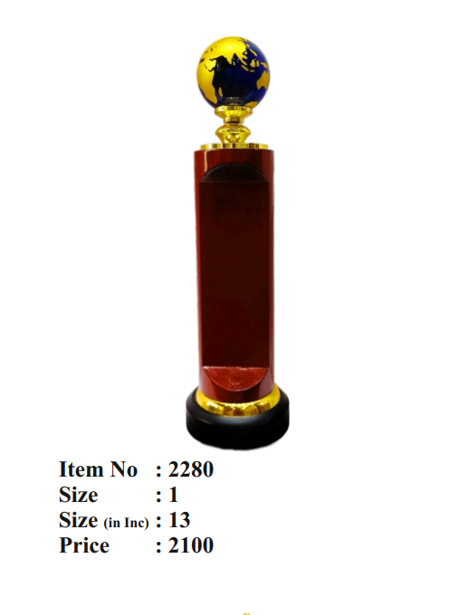 Premium Globe Award Trophy 2280 - Recognition Awards & Corporate Trophies