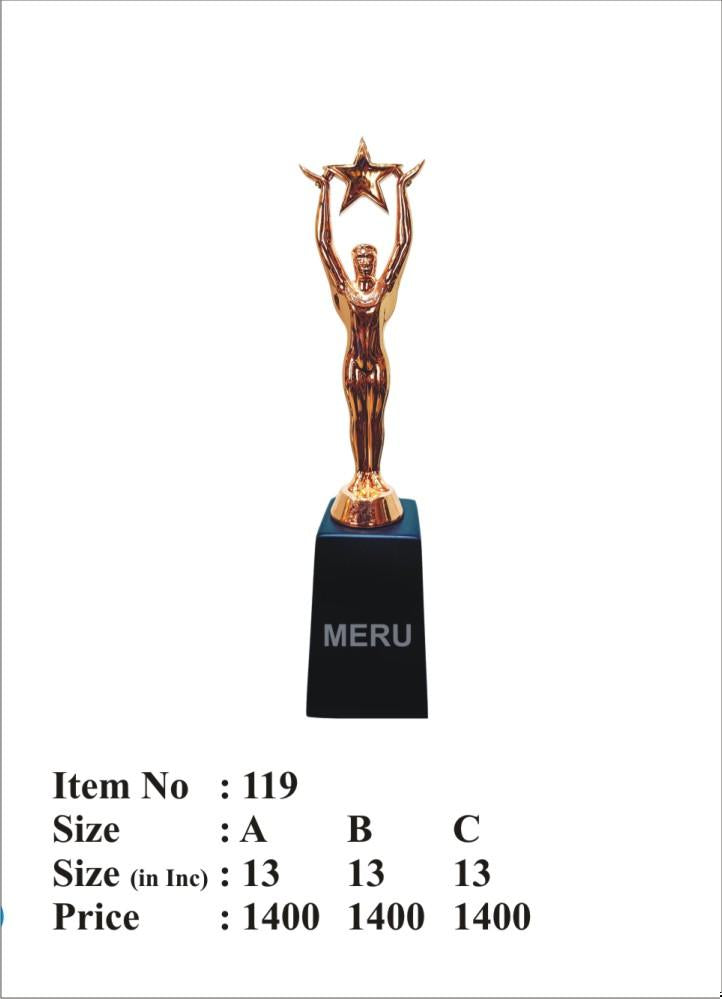 Star Achievement Trophy - Corporate Award 119; perfect for recognition awards.