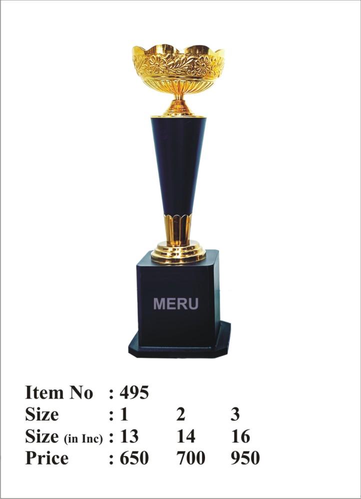 Elegant gold trophy symbolizing achievement and recognition. Ideal for corporate awards and trophies.